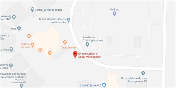 Dubai map Nov 2019